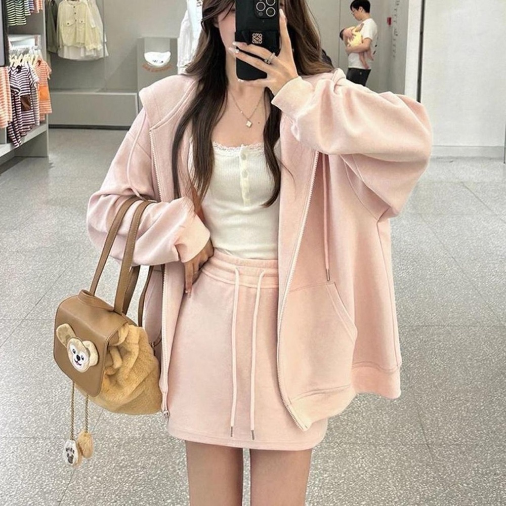High Rise Drawstring Mini Skirt